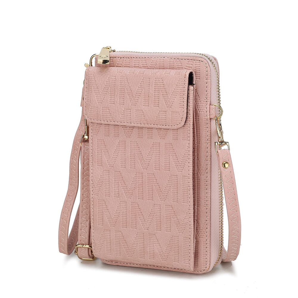 7845 Crossbody Cellphone Handbag Wallet Purse – PU Leather Multi Pockets